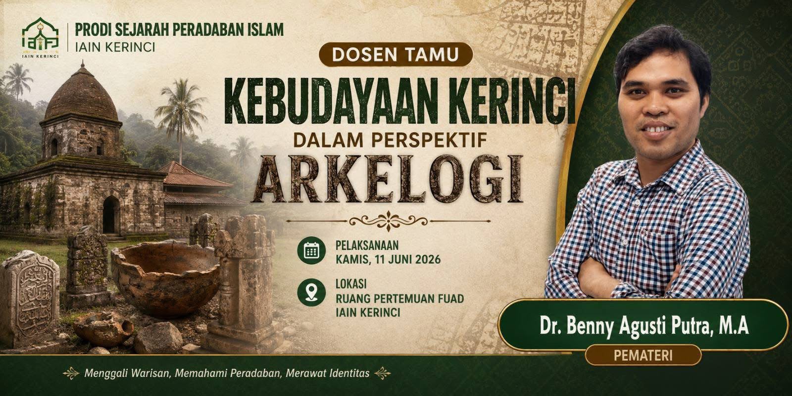 Dosen Prodi Sejarah Peradaban Islam UIN Jambi Gelar Visiting Lecture di Perguruan Tinggi Mitra
